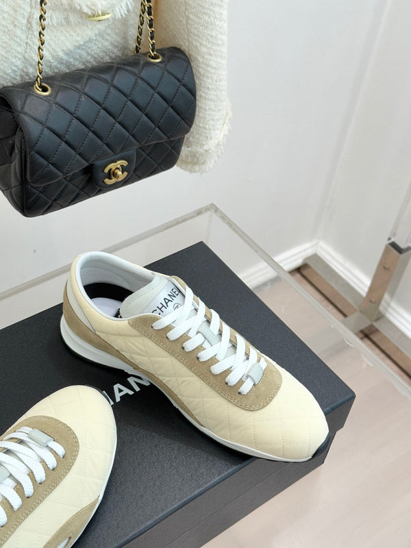 Cruise 2025/26 Trainers Cream Olive Brown Suede Fabric