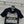 CD 25 Star Embroidery Knitted Short-sleeved Top Black Tencel Wool
