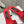 DC Rhinestone Mules 65mm Red Silk & Sheepskin 359515