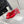 DC 25 Bow Slingback Pumps 30mm Red Satin & Sheepskin 359510