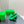 blink mule 95 green lambskin
