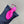 SL CRYSTAL T-STRAP FLAT SANDAL BRIGHT PINK SATIN