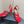 Alaia Fishnet Thong Heels Sandals Red Lambskin 299660