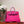 KELLY SELLIER 25 BAG IN BRIGHT PINK OSTRICH LEATHER WITH SILVER HARDWARE (MADE - TO - ODER)