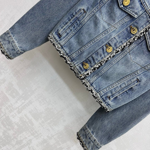 CC 26s Patchwork Jacket Blue Denim 363948