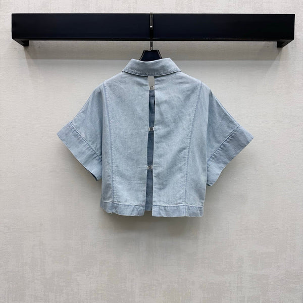 CC 26s Short-Sleeve Denim Shirt 1434