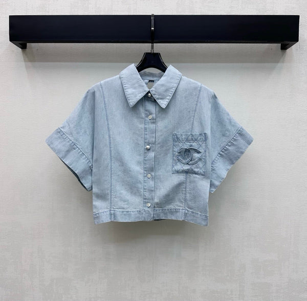 CC 26s Short-Sleeve Denim Shirt 1434