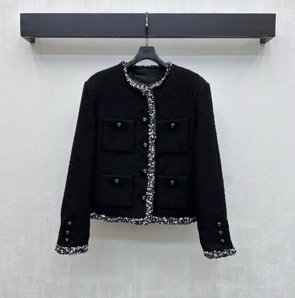 CC 26s Jacket White Black Green Tweed 407415