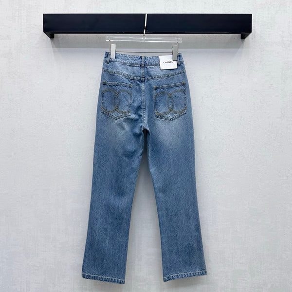 CC 26s Label Straight-Leg Jeans Denim 422636