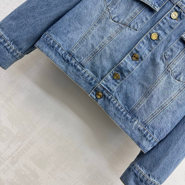 CC 26s Letter Button Jacket Denim 422640
