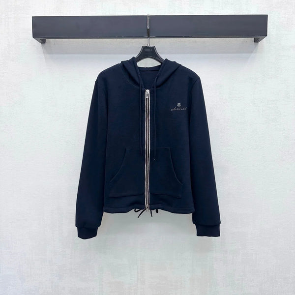 CC 26s Embroidered Hooded Cardigan Wool Polyester 422573