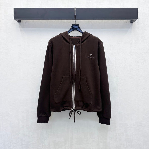 CC 26s Embroidered Hooded Cardigan Wool Polyester 422573
