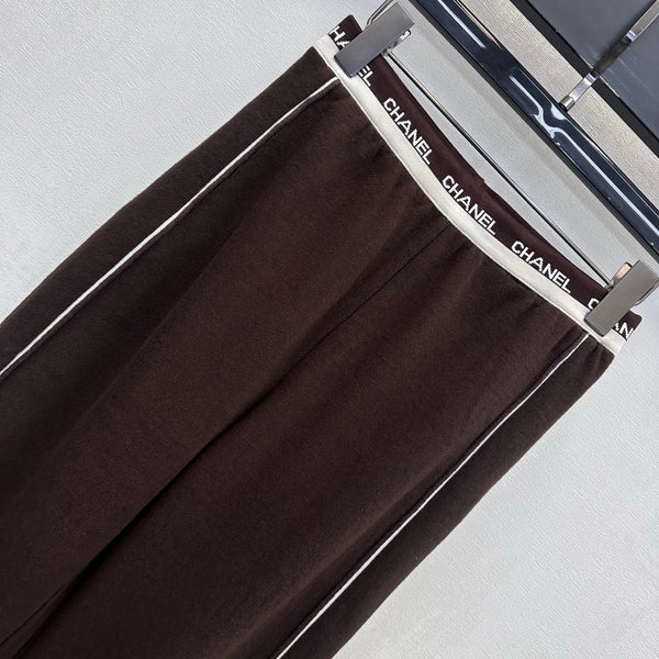 CC 26s Letter-Embroidered Trousers Wool Polyester 422569
