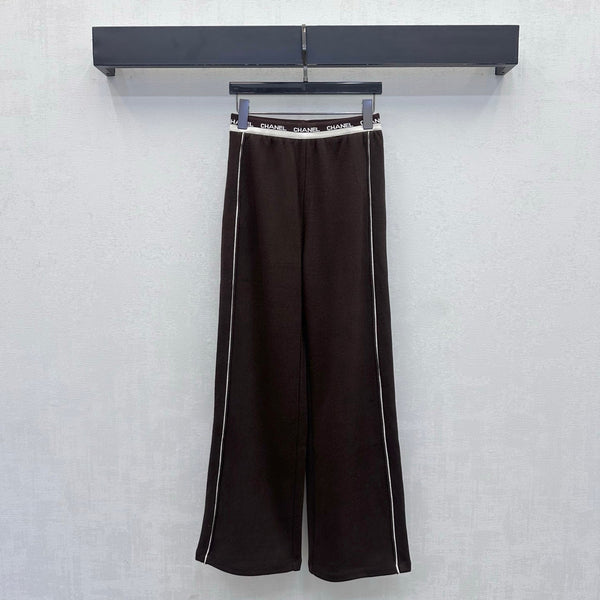 CC 26s Letter-Embroidered Trousers Wool Polyester 422569