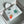 BIRKIN 25 BAG IN WHITE CALFSKIN WITH COLORFUL STICKER (MADE - TO - ODER)