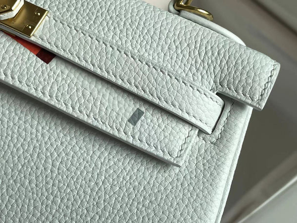 BIRKIN 25 BAG IN WHITE CALFSKIN WITH COLORFUL STICKER (MADE - TO - ODER)