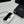 CC Evening Bag White Black Acrylic