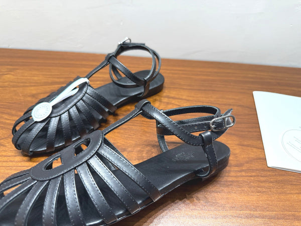 HM Nour Sandals Black Leather 849483