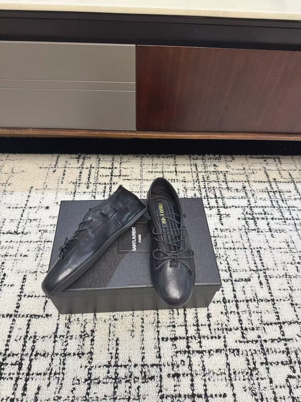 Miu 2026 Ballerinas Black Nappa Leather 682023