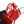 CC Large Bucket Bag Red Embroidered Mesh Calfskin