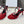 RIOMPHE SANDAL IN LAMBSKIN CHERRY RED
