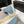 ballet flat ocean blue embroidered fabric