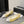 ballet flat yellow silver embroidered fabric