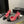 CC Slingback 95mm Pink Red Tweed Fabric