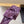 HIGH HEEL SLIDES IN PURPLE VELVET