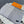 MONOGRAM SCARF 200 CM IN LIGHT GRAY CASHMERE AND SILK 388079