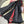 SCARF 200 CM IN BLACK MIX RED CASHMERE WITH EMBROIDERED BEE 407516