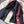 SCARF 200 CM IN BLACK MIX RED CASHMERE WITH EMBROIDERED BEE 407516