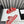 dad sandals red white mules