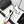 CC SNEAKER IN WHITE MIX BLACK EMBROIDERED LAMBSKIN