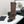 CC 26s Diamond Knit Buttoned Long Boots Black Dark Brown Calfskin Knit 985768