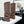 CC 26s Diamond Knit Buttoned Long Boots Black Dark Brown Calfskin Knit 985768