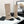 CC 26s Diamond Knit Buttoned Long Boots Black Beige Calfskin Knit 985769