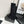 CC 26s Diamond Knit Buttoned Long Boots Black Calfskin Knit 985770