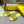 FF Baguette Slides Embroidered Yellow Nappa Leather 826565