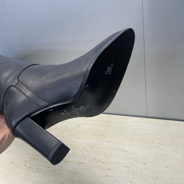 YSL Julia Long Boots 90mm Black Cowhide 551938