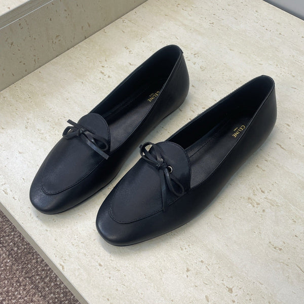 CL 26s Ballet Flats In Black Lambskin With Bow