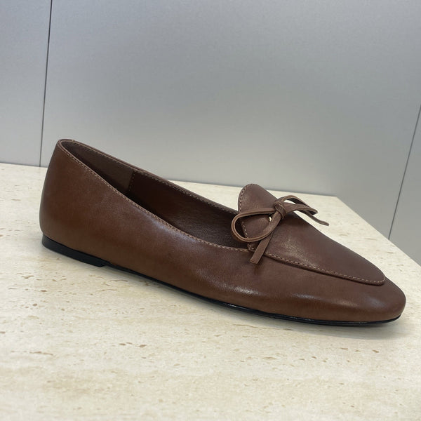CL 26s Ballet Flats In Dark Brown Lambskin With Bow