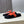 HM 26S Empire Sandal In Coral Orange Suede Silver Hardware