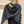 SQUARE SCARF 140 CM IN BLACK MIX GOLD SILK 403987