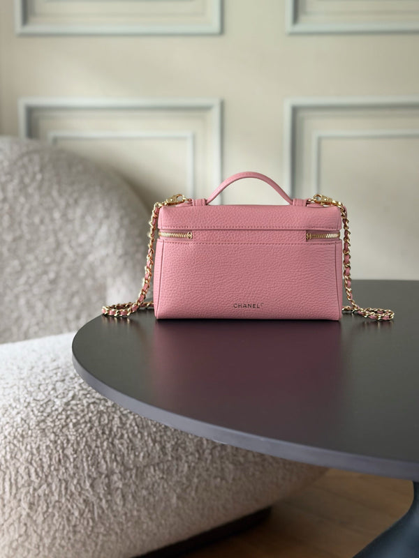 CC 26s Vanity Bag 19.5cm Pink Cowhide