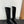 CC High Boots 40mm In Plain Black Mix Glossy Black Quilted Calfskin 949749