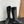 CC High Boots 40mm In Plain Black Mix Glossy Black Quilted Calfskin 949749