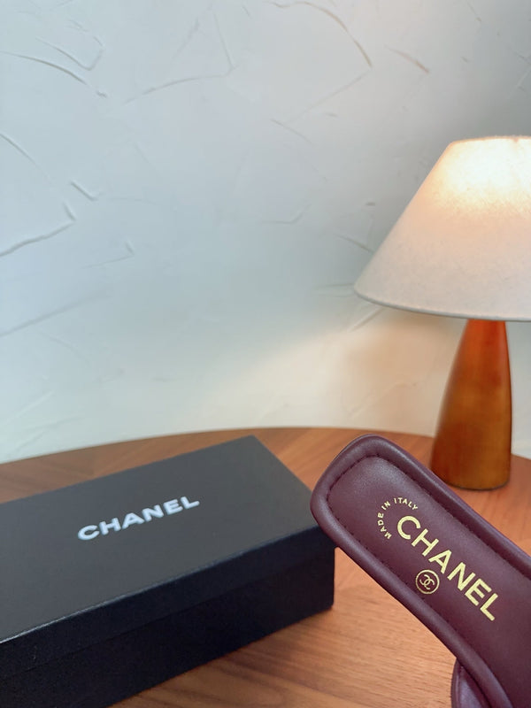 CC 26s Slipper Burgundy Lambskin 827263
