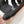 IZMIR SANDAL BLACK MIX ORANGE LAMBSKIN