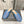 ALAIA FLAT MULES IN CERULEAN BLUE MESH FISHNET